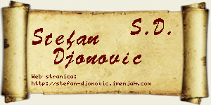 Stefan Đonović vizit kartica